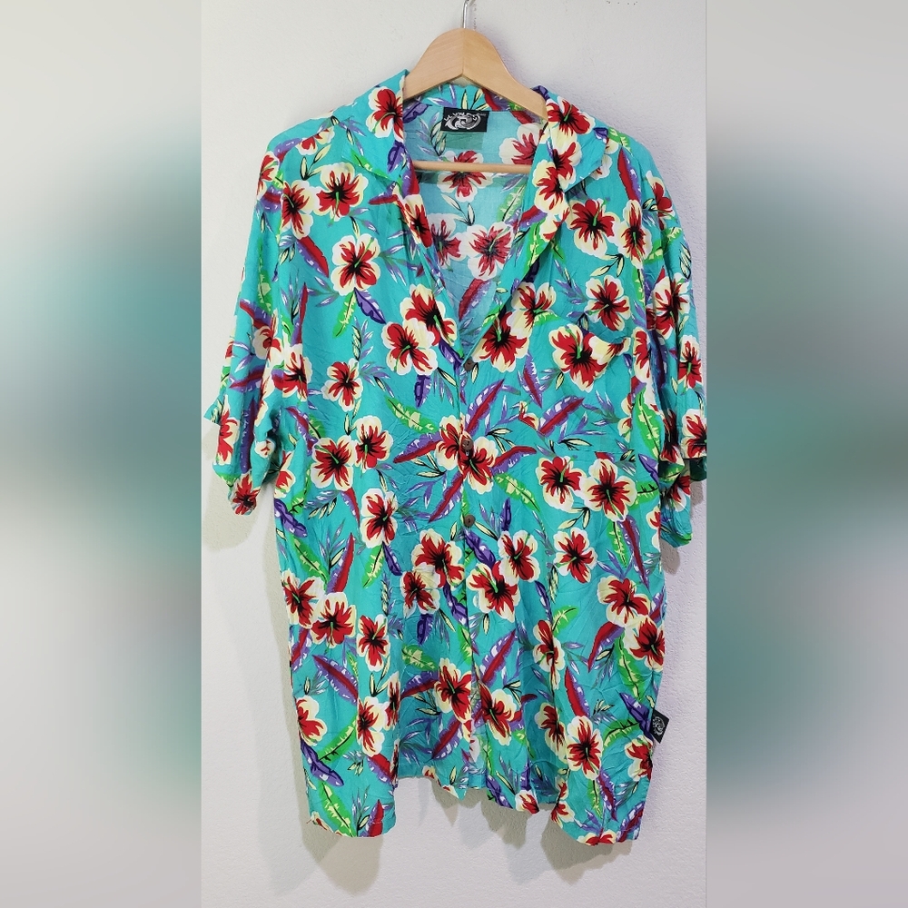 Uluwatu Floral Print Turquoise size XXL